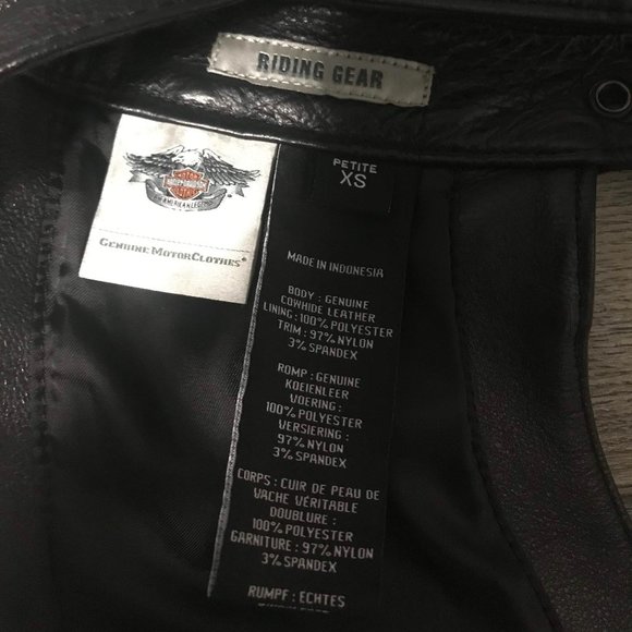 Harley Davidson Deluxe Leather Chaps - Picture 7 of 7